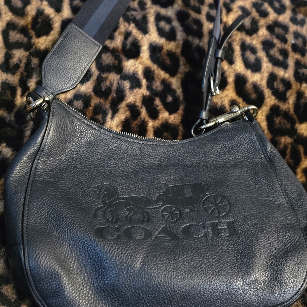 Coach Sutton Pebble Leather Navy